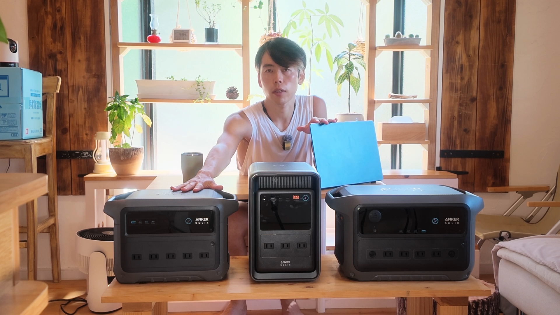 Anker Solix S2000 Portable Power Station(中央)をC1000 Gen 2(左)・C2000 Gen 2(右)と並べて実機検証